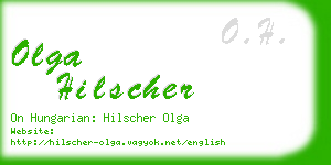 olga hilscher business card